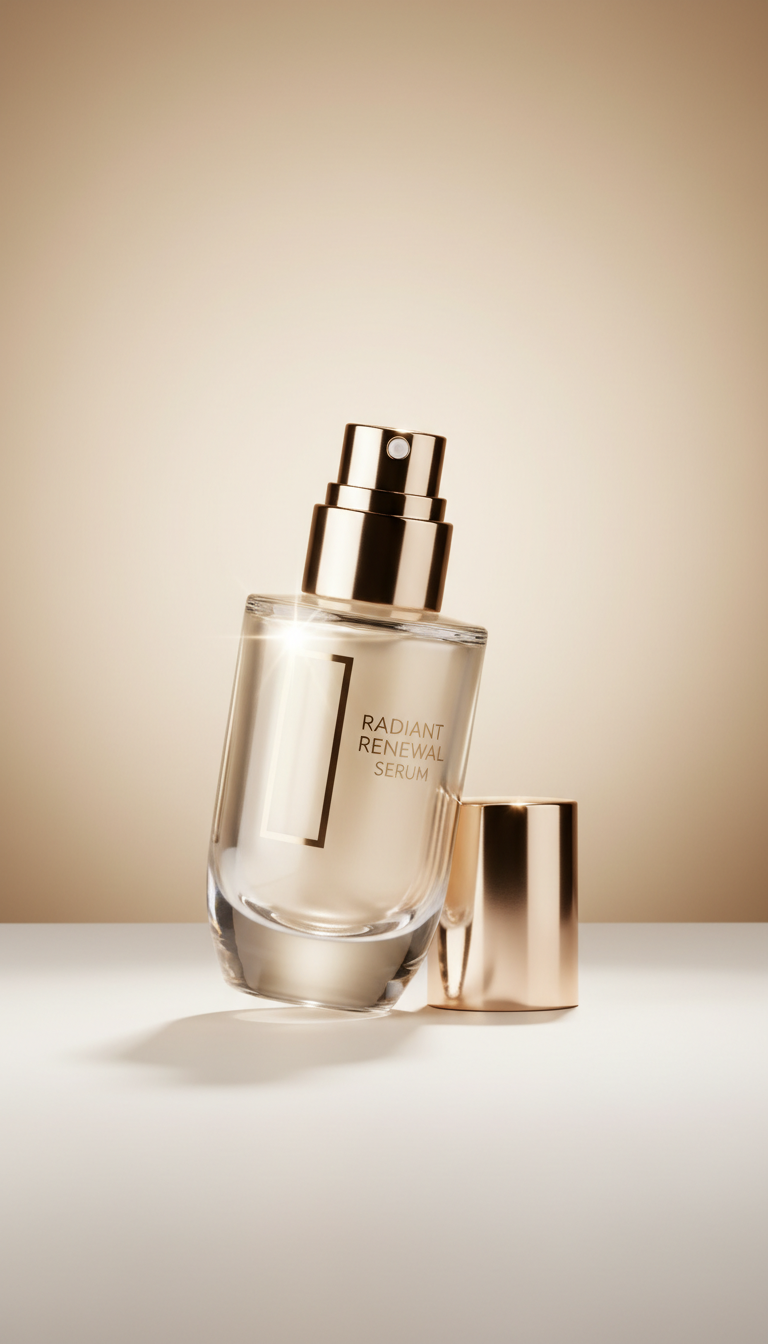 Radiant Renewal Serum Glass Bottle